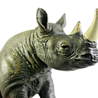 3 Pcs Dino Rhino Toys Styracosaurus Fighting Rhinos and Saichania Dinosaur Referee Play Set