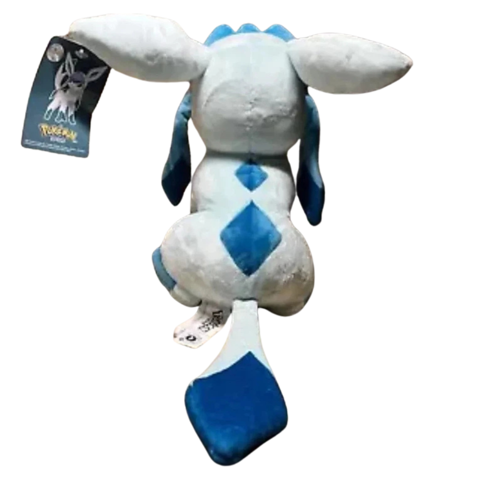 Pokemon Glaceon Plush Soft Toy Teddy 31cm Cuddly Ice-Type Character Gift Kids Collectors