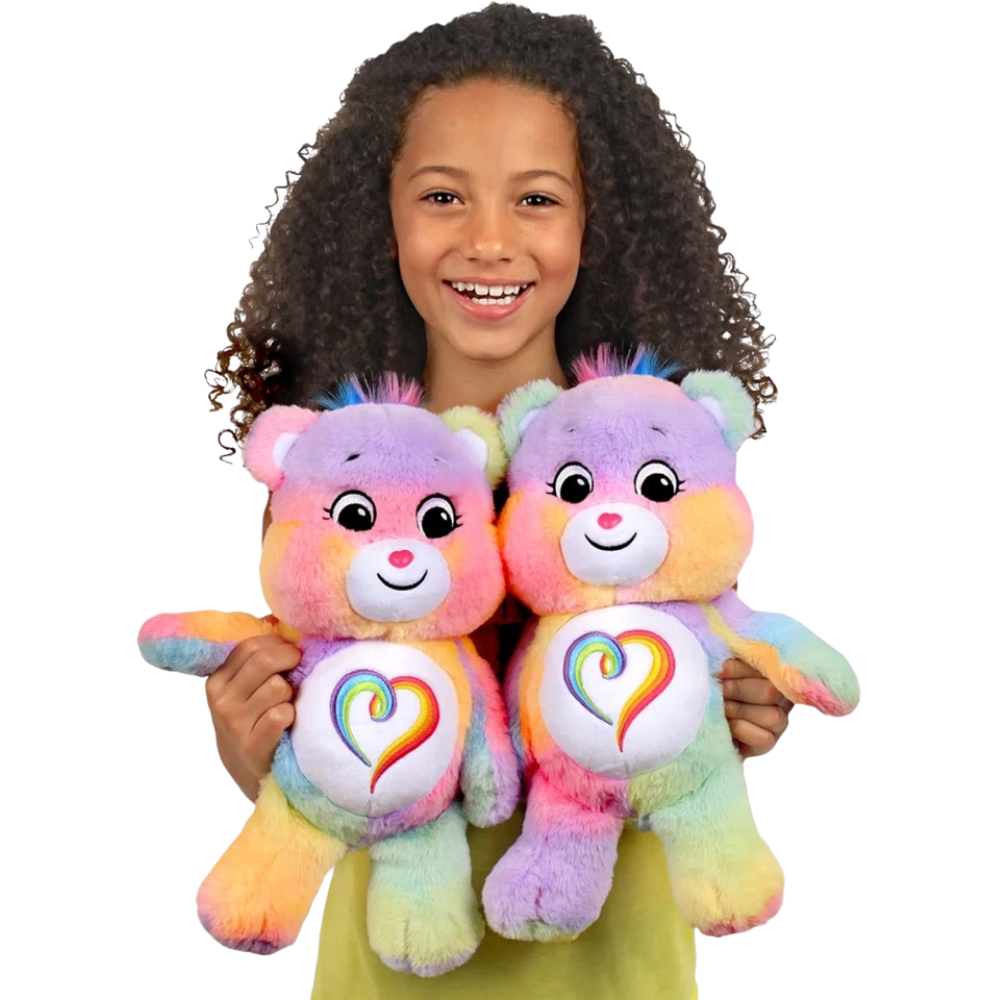 Care Bears Togetherness Bear Medium Plush Teddy Collectible Gift 35cm Rainbow Kids Toy New