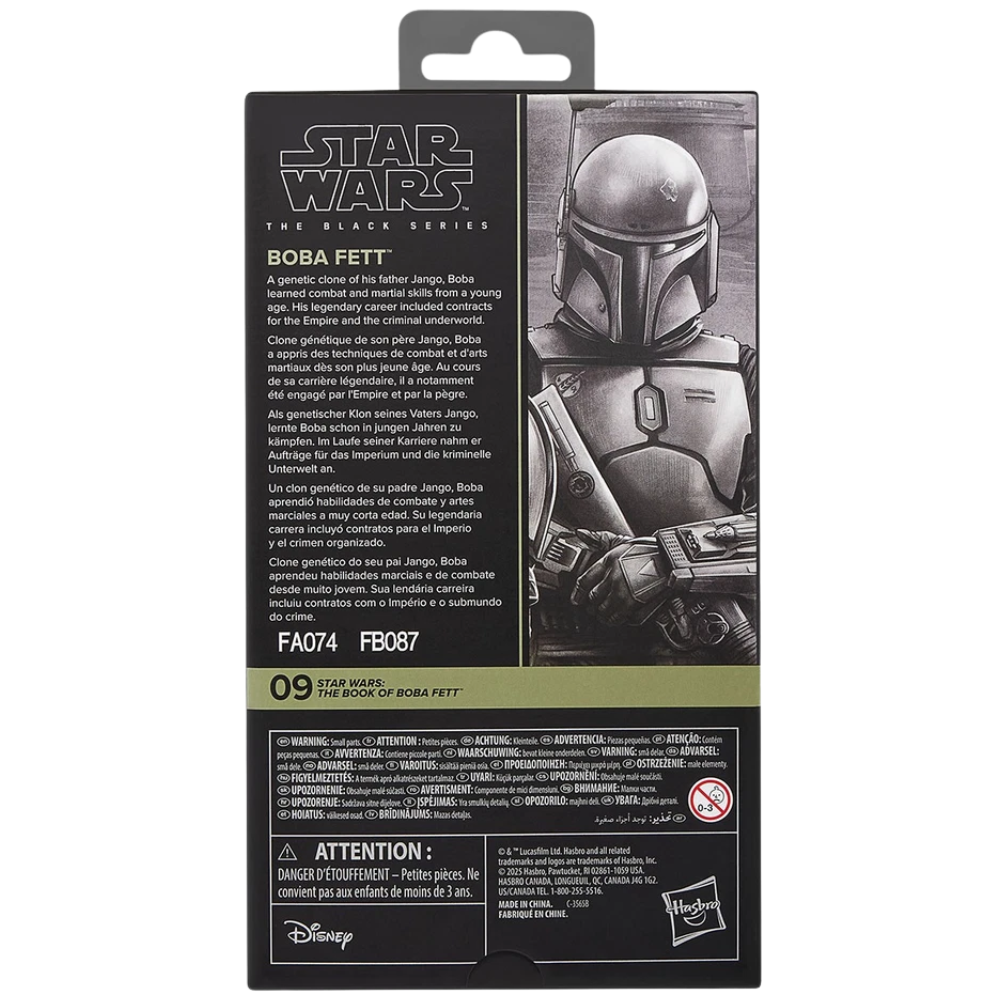 Star Wars Boba Fett Black Series Action Figure Official Hasbro Collectible Toy Ages 4+ G2568