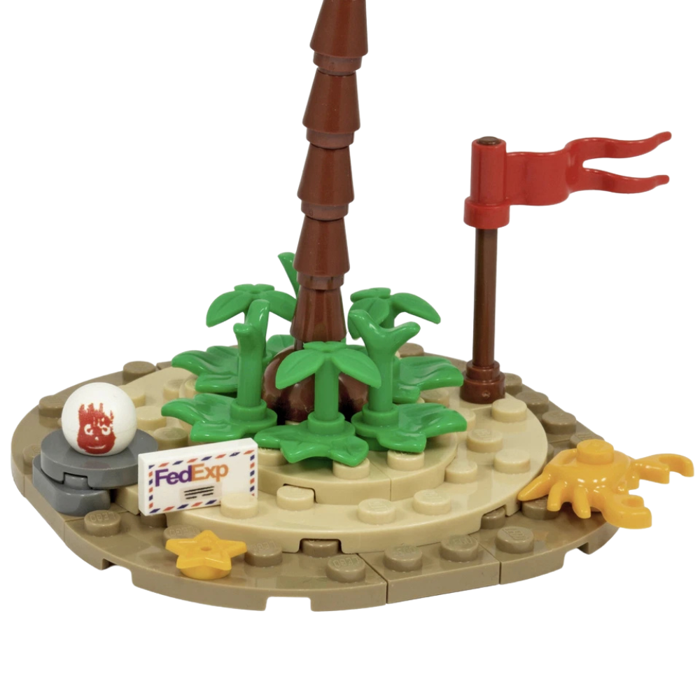 Lego Desert Island & Palm Tree Custom Kit Made with Real Lego Bricks Tropical Scene Display Set