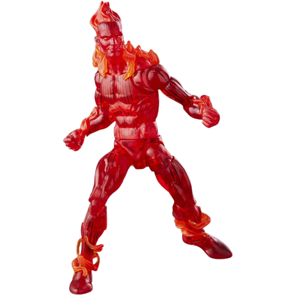 Marvel Fantastic Four Legends Series Human Torch 6-Inch Retro Action Figure Collectible