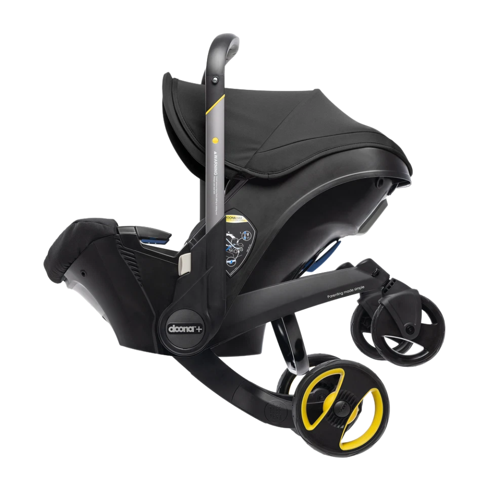 Doona+ Baby Car Seat & Travel Stroller Convertible Pushchair Infant Car Seat Black