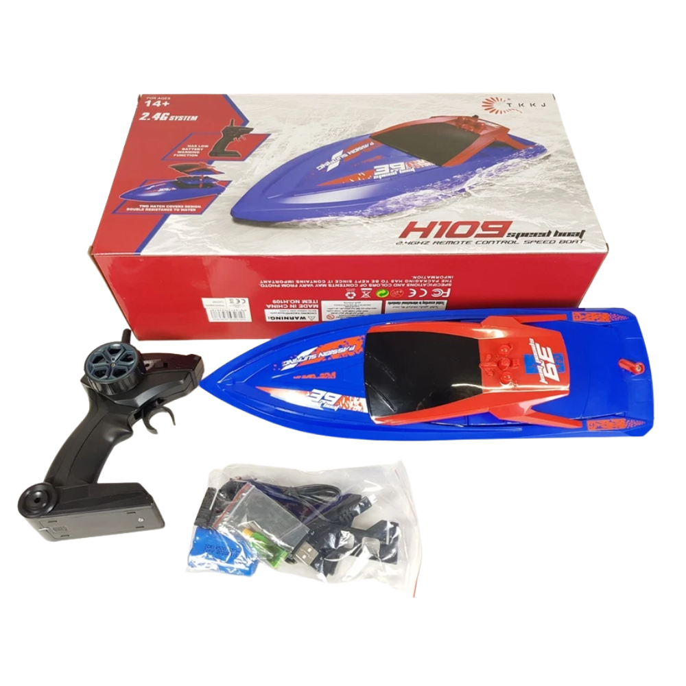 RC Racing Boat H109 1:28 Atlantic Yacht 35km/h 2.4GHz Twin Motor Kids 6+