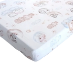 2 Pack 100% Cotton Fitted Sheets for Chicco Next2Me Bedside Crib 55 x 90 cm