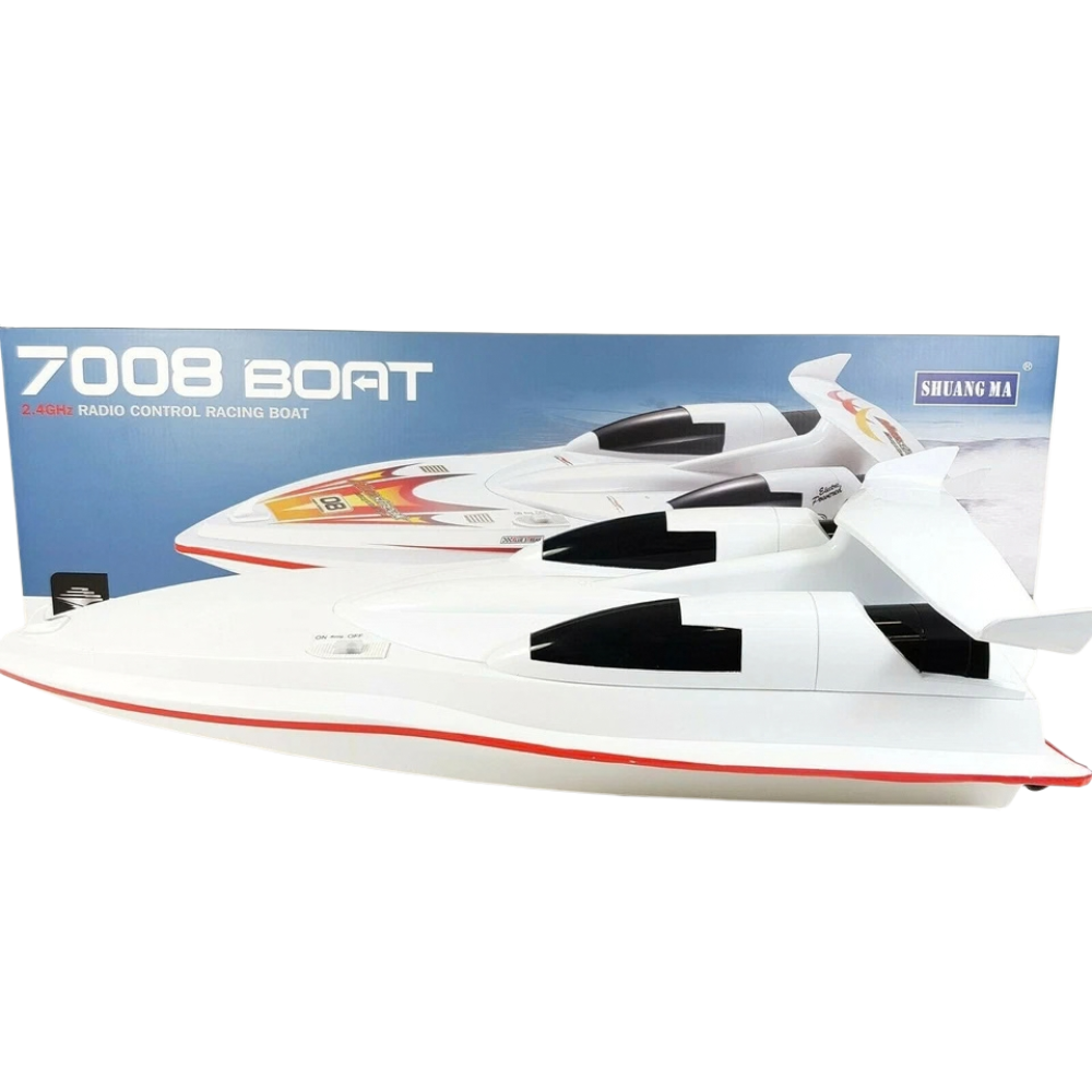 Rc Racing Yacht Boat Twin Motor 2.4ghz 15kmh Remote Control Speed Boat Kids 10+