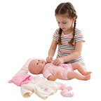 BiBi Doll Lily 20" Realistic Reborn Baby Doll Girl Dummy Bottle Dress