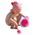 Kids Foldable Beach Bucket Spade Set Collapsible Unicorn Sandpit Toys Shovel Rake Outdoor Play