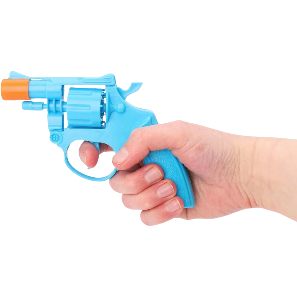 Toyland 14cm 96 Shot Cap Pistol Play Set Holster Handcuffs 8+ Fancy Dress Toy