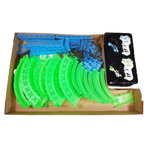 Glow in the Dark Racing Track Set 65 Piece Rc 2 Player Slot Cars Loops Stunts Kids Gift 6+