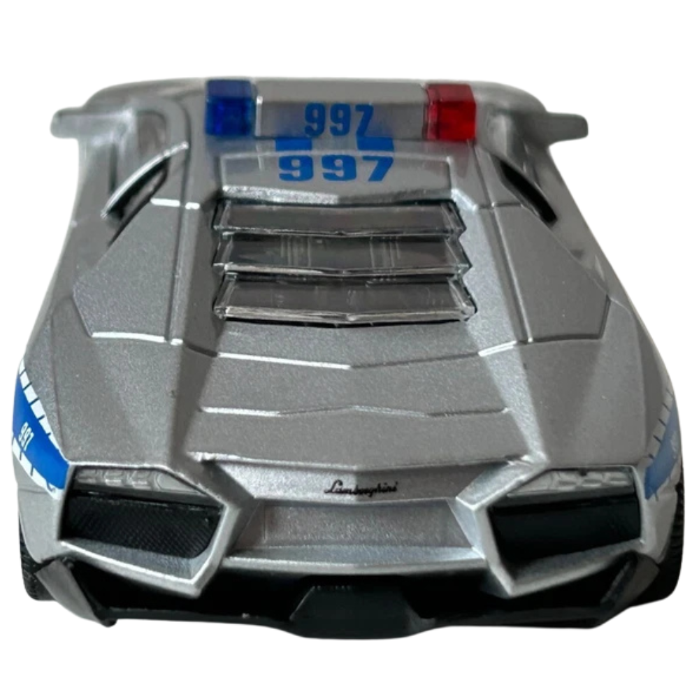 Lamborghini Reventon Italian Polish Police Car Metal Diecast Model Toy 1:43 Scale Collectible