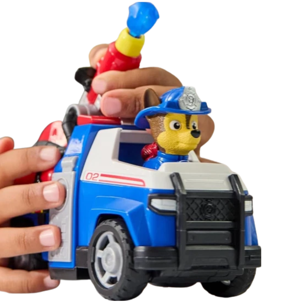 Paw Patrol Fire Rescue Chase Fire Cruiser Vehicle Chase Figure 2 Water Projectiles New Toy