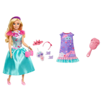 Barbie My First Barbie Cloud Dress Soft Touch Body Doll Accessories Kids Toy HMM66 New Set