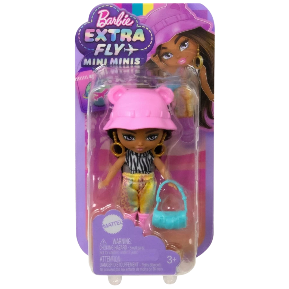 Barbie Extra Fly Mini Minis Travel Doll Festival Fashion Accessories Set for Kids