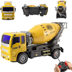 Rc Excavator Truck Remote Control Construction Vehicle Toy for Kids Battery Powered Gift