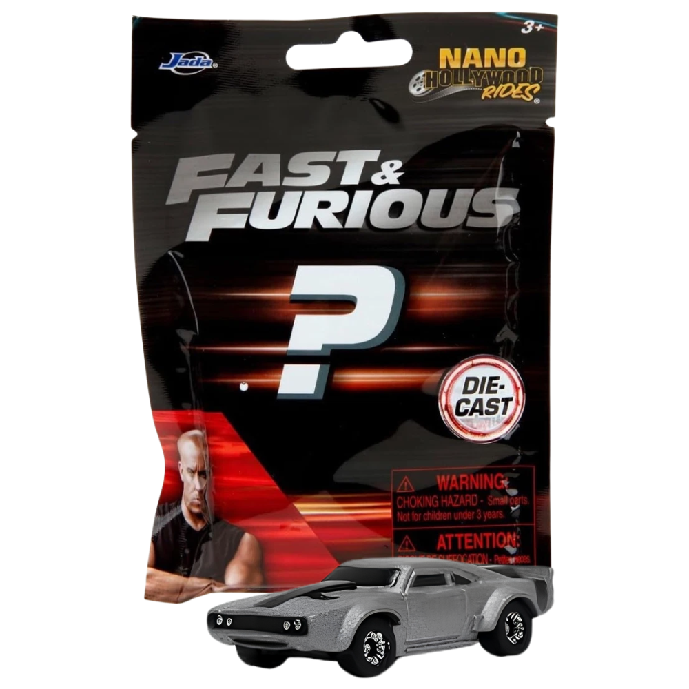 Jada Nano Hollywood Rides Fast & Furious Die-Cast Blind Bag Car Choose Model Collectible Mini Vehicle Toy
