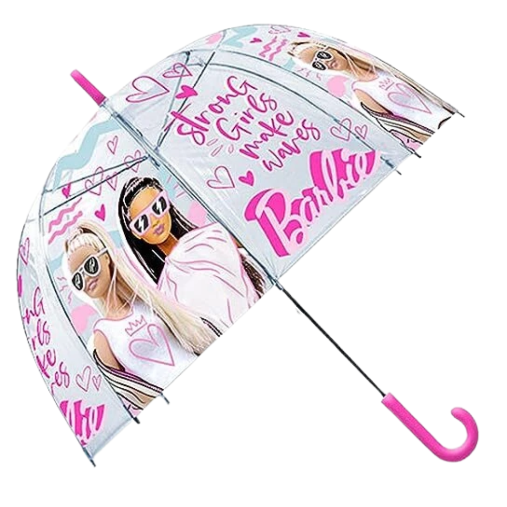 Kids Character Dome Umbrella 70cm Windproof Bubble Brolly