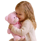 Pink Teddy Bear Plush Toy 28cm Stuffed Animal Cuddly Gift for Baby Girls Boys 11 Inch Toy