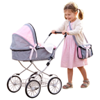 Baby Doll Cambridge Baby Doll Pushchair Pink Pram with Carry Bag Basket Folding Frame Toy!