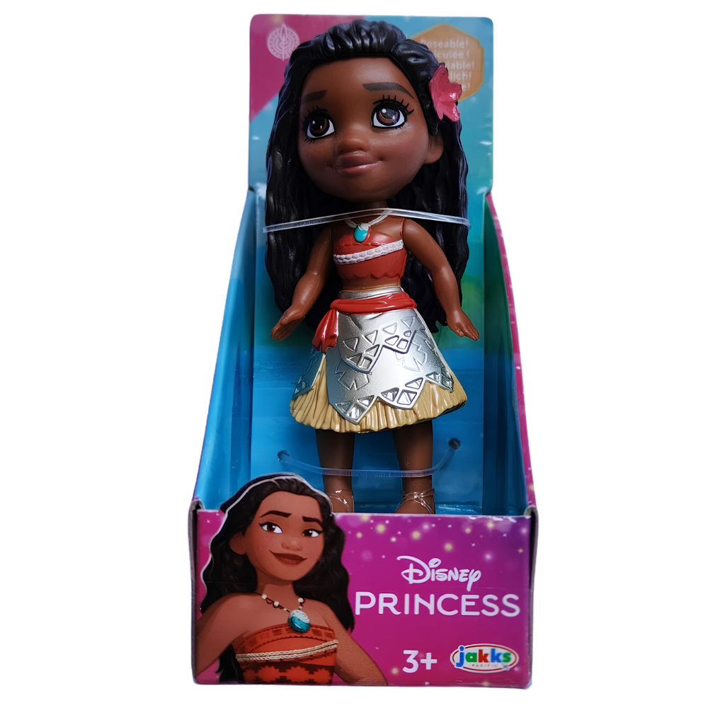 Disney Princess Mini Toddler Dolls 3" Poseable Figures Ariel Moana Elsa Anna & More