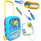 Kids Doctor Set Medical Play Trolley Nurse Pretend Role Play Toy Kit for Boys and Girls