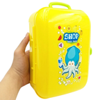 Kids Pretend Shopping Cart Trolley Toy with Food for Educational Role Play and Fun