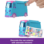 Polly Pocket Pet Mobile Adventure Playset with 2 Dolls 21 Accessories Kids Toy