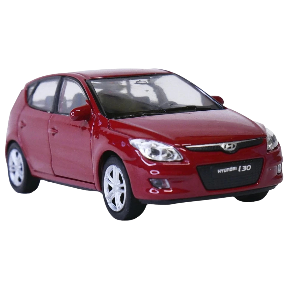 Welly 2009 Hyundai I30 Red Diecast Model Car Korean Family Hatchback Toy 1:34–1:39 Scale