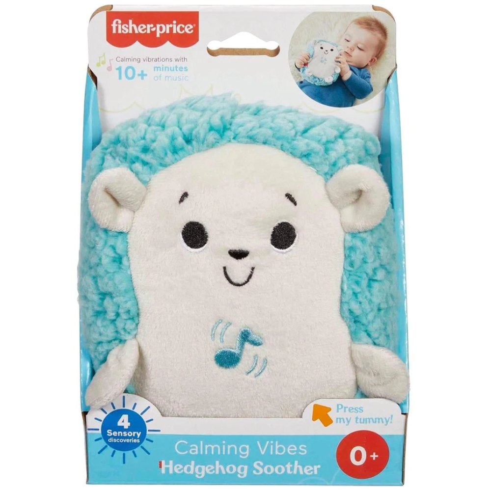 Fisher-Price Calming Vibes Hedgehog Soother Baby Sound Machine Plush Toy for Sleep & Comfort