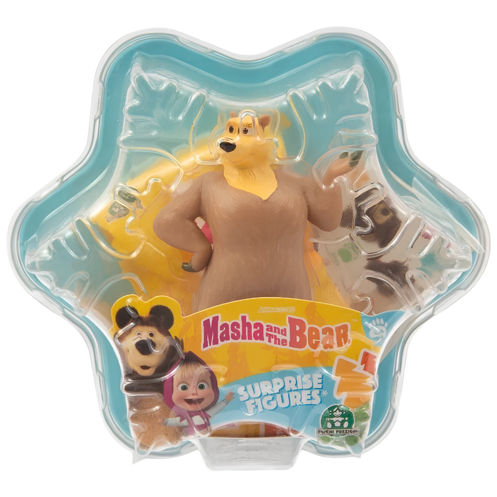 Masha and the Bear Surprise Figures 2-Pack Capsule with 1 Visible + 1 Mystery Figure