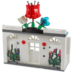 LEGO Flower Shop Florist Store with Plants, Flowers, Glass Windows & Accessories