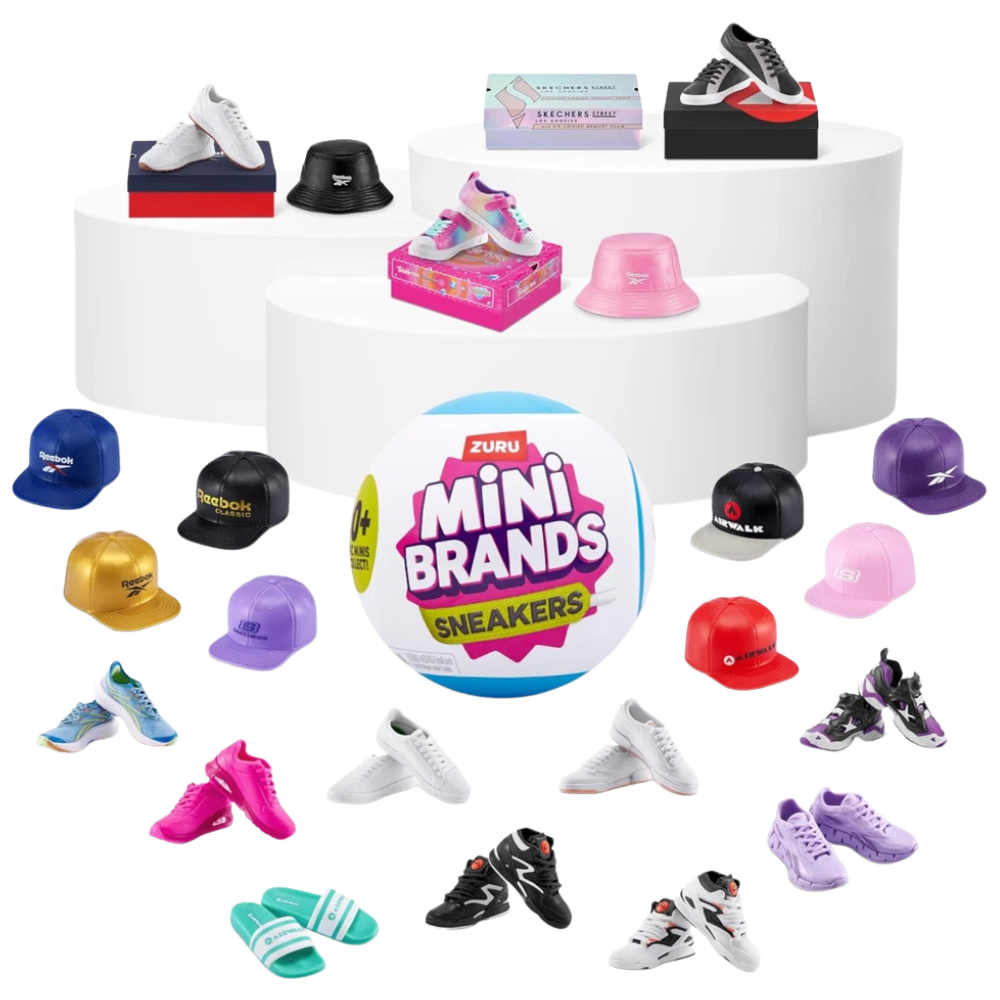 Zuru Mini Brands Sneakers Collectible Capsule Blind Random Mini Shoes Cap Box Stickers Toy