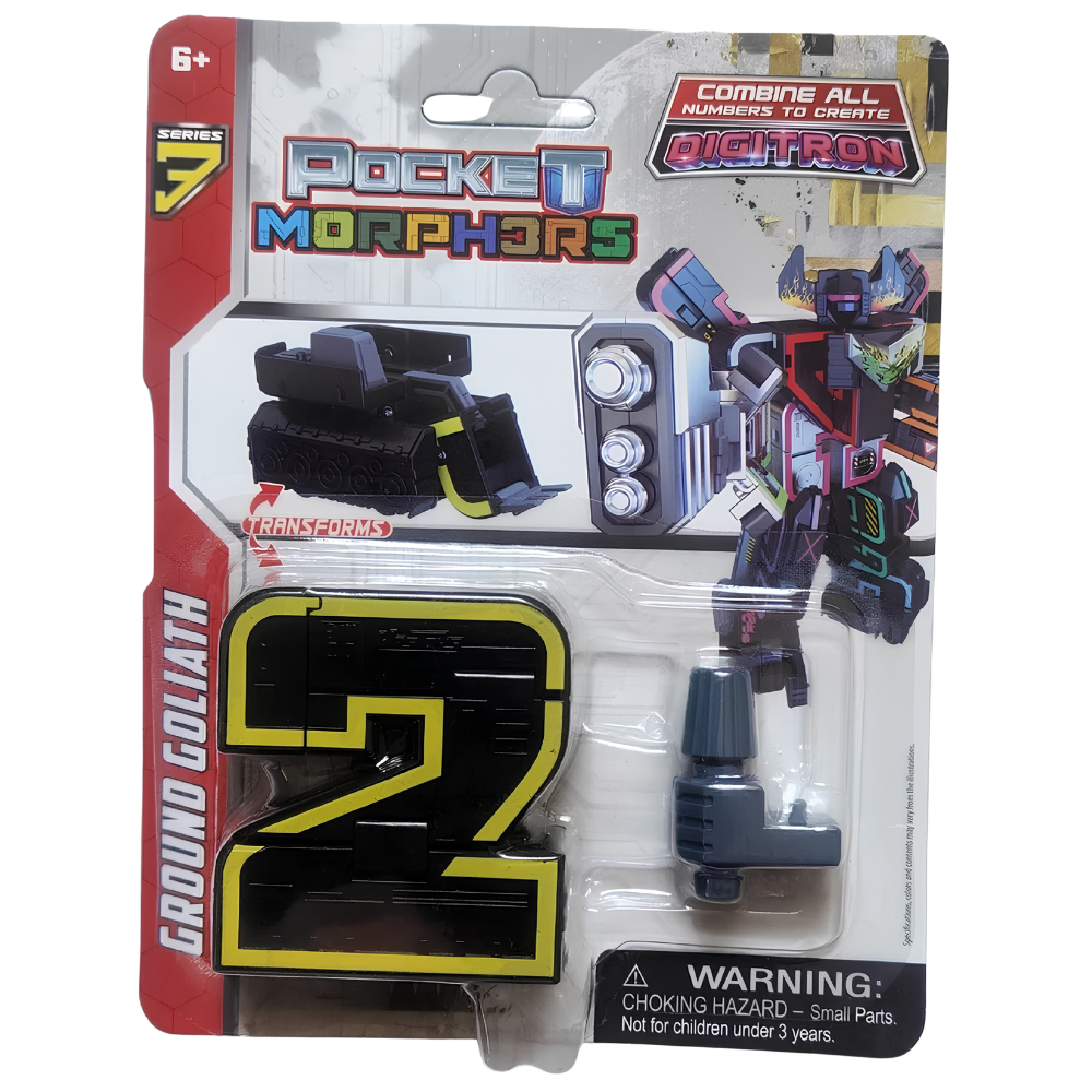 Pocket Morphers Series 3 Digitron Transforming Robot Figure Choose Number Collectible Toy