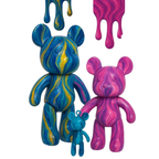 Abeec Marble Bear Family Pouring Craft Kit 3 Bears Painting Diy Art Set Kids Age 5+