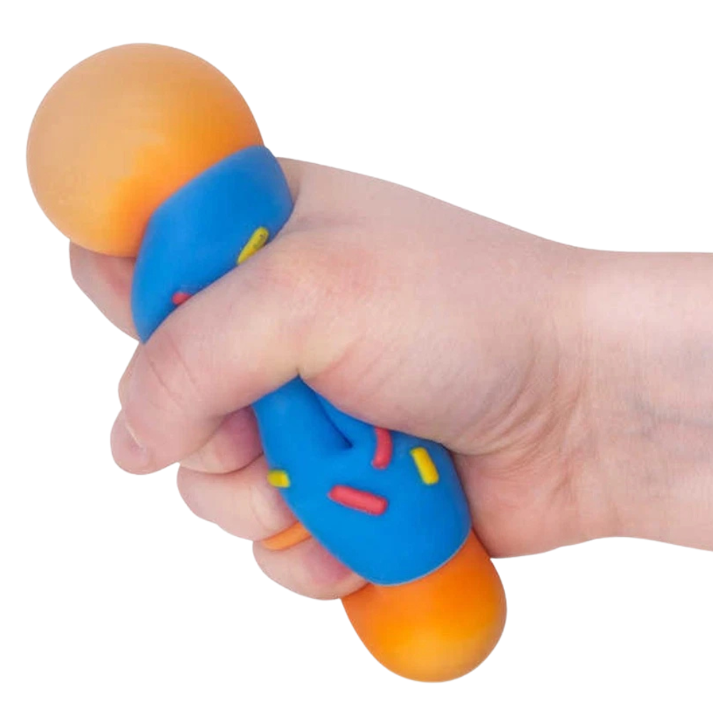 SCRUNCHEMS Donut Squishy Stress Ball Sensory Fidget Toy 8cm Random Colour