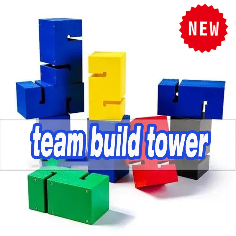 Teamwork Tower Building Game – Outdoor Group Activity & Team Play Toy