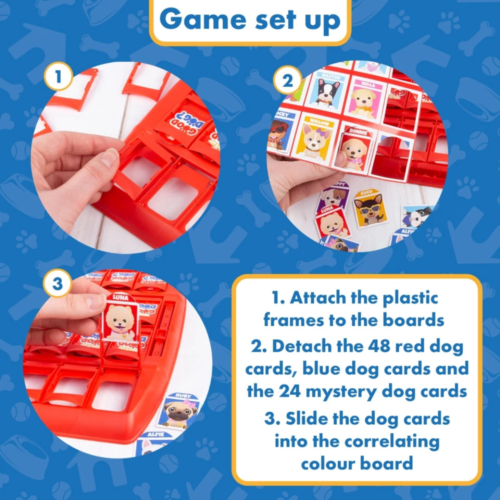 Abeec Who's My Good Dog Guessing Game Kids Family Board Game Gift for Age 5+ Fun Game!!