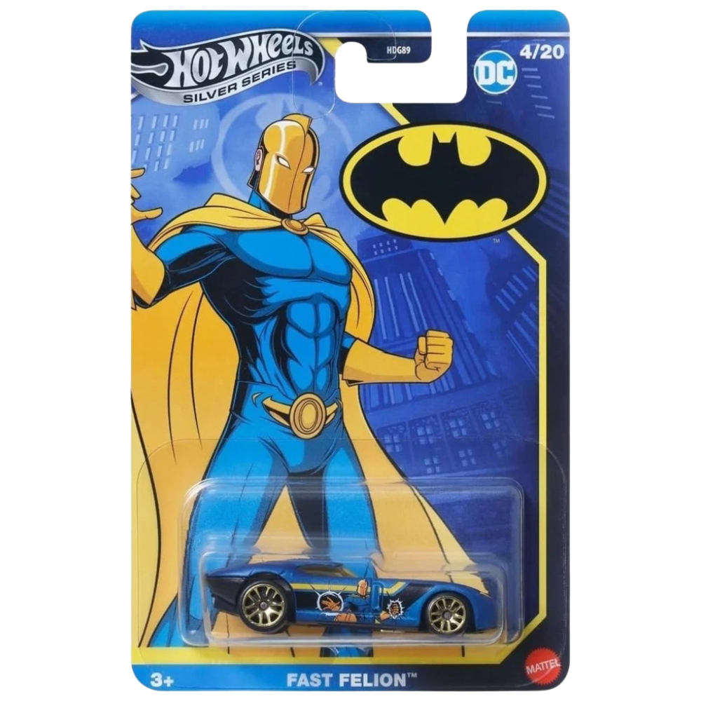 Hot Wheels Batman Batmobile 1:64 Diecast Toy Car Silver Series Dc Mattel Collectible