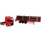 Welly Man Tgx Xxl Timber Transporter Diecast Truck Model Toy 1:64 Scale Swedish Lorry
