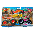 Hot Wheels Monster Trucks Demolition Doubles 2-Pack 1:64 Scale Die-Cast Monster Truck Set Collectible Toy Vehicles