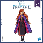Disney Frozen 2 Anna Fashion Doll Long Red Hair Blue Outfit 5-Point Articulation Hasbro