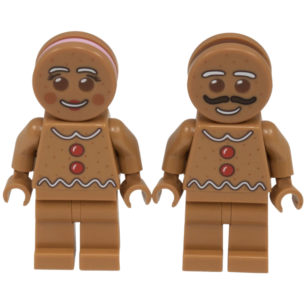 LEGO Gingerbread Man Woman Minifigures Winter Village Christmas Genuine Figures New