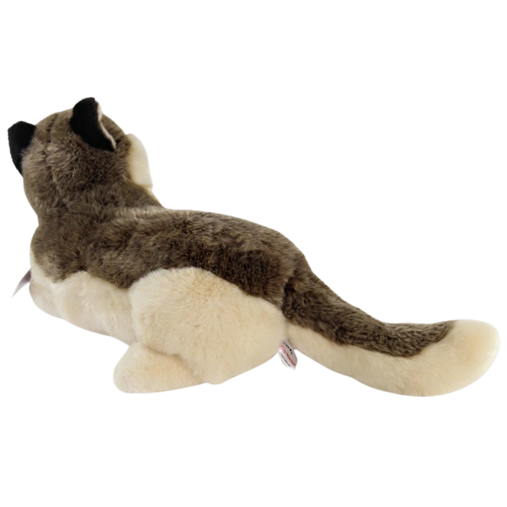 Teddy Hermann Lying Wolf Plush Soft Toy Puppy Dog Animal Teddy Gift 90855 Bnwt New Cuddly Toy