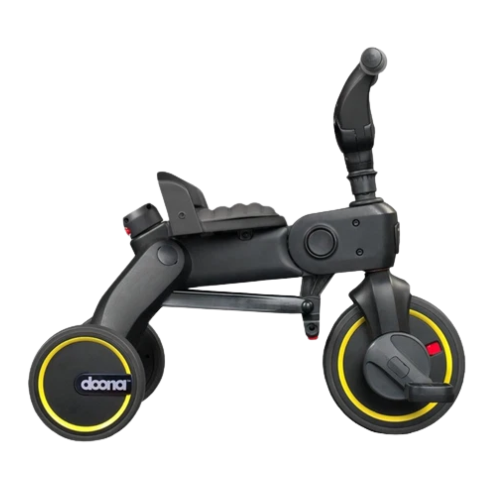 Doona Liki Baby Trike S1 Foldable Toddler Tricycle Adjustable Seat & Uv Canopy Grey