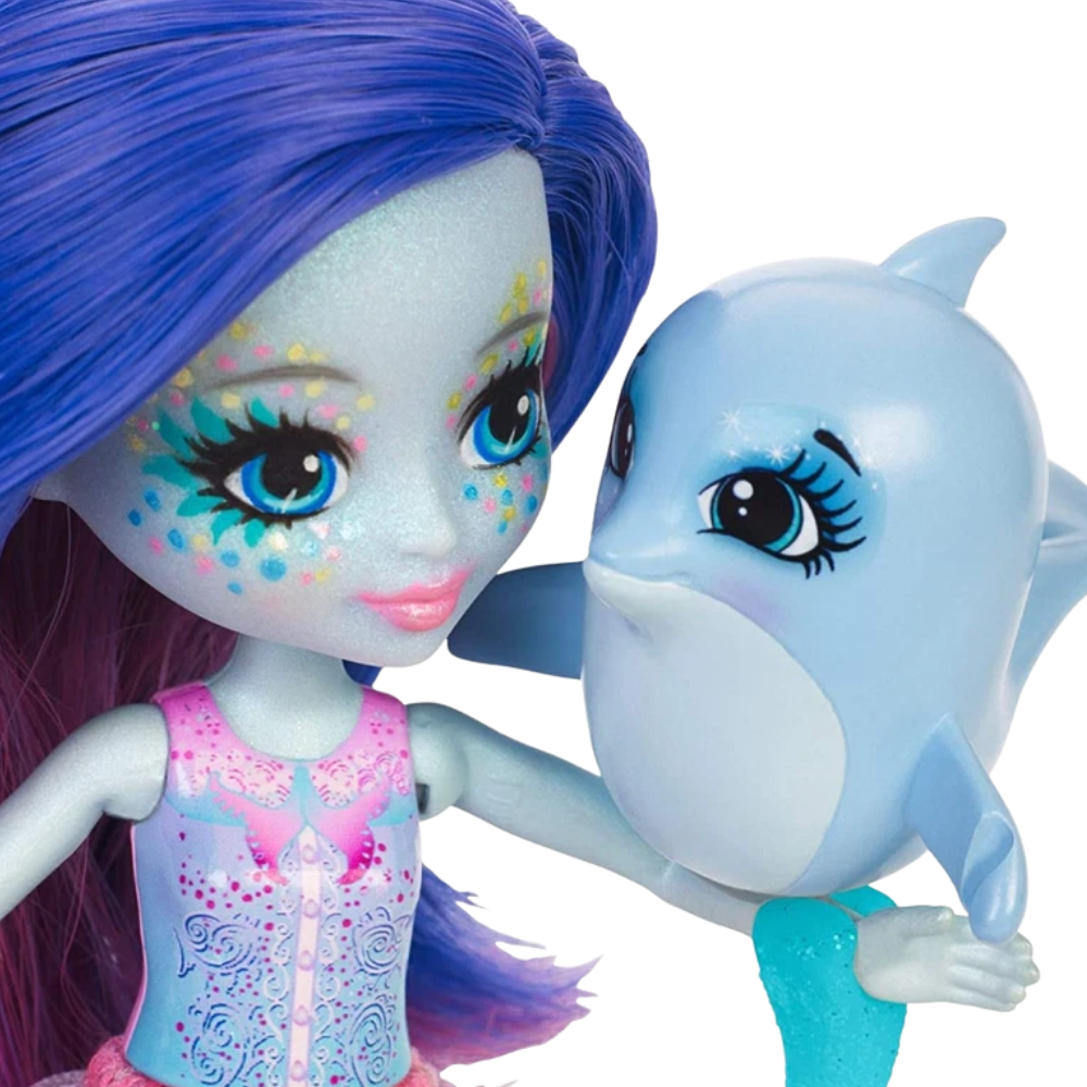Enchantimals Dolce Dolphin Doll Kids Children's Toy Collectable Fashion Doll Playset Gift