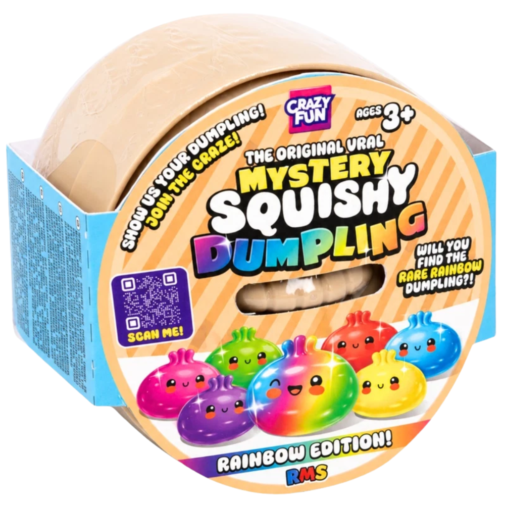 Rainbow Mystery Squishy Dumpling 3 Pack Bao Bun Fidget Toy Crazy Fun 10cm Cute Set Toys