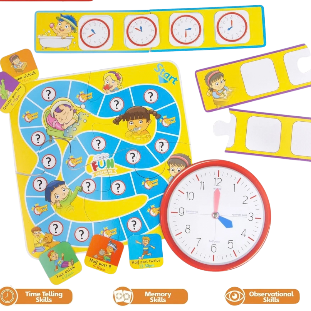 abeec 4-in-1 Learning Games Educational Kids Board Game Set