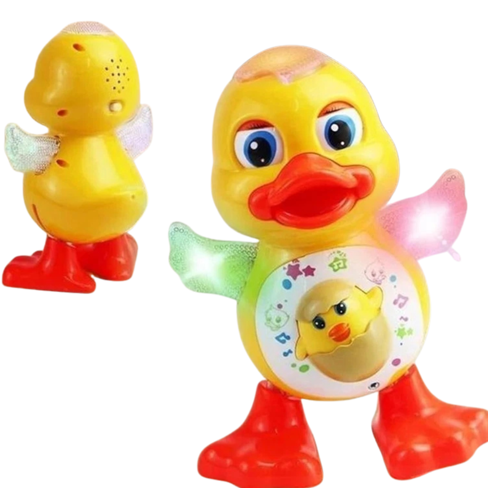 PEBBLE HUG Dancing Duck Musical Singing Waddling Battery Operated Toy