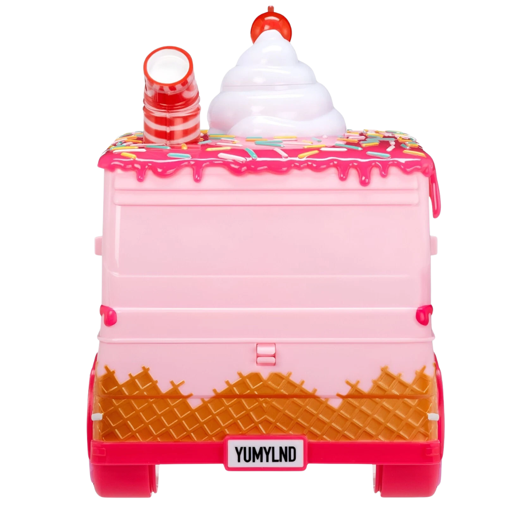 MGA Yummiland Lip Gloss Truck Playset with 2 Num Noms and DIY Chocolate Cake Gloss Kits