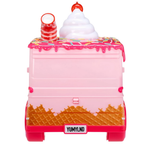 MGA Yummiland Lip Gloss Truck Playset with 2 Num Noms and DIY Chocolate Cake Gloss Kits